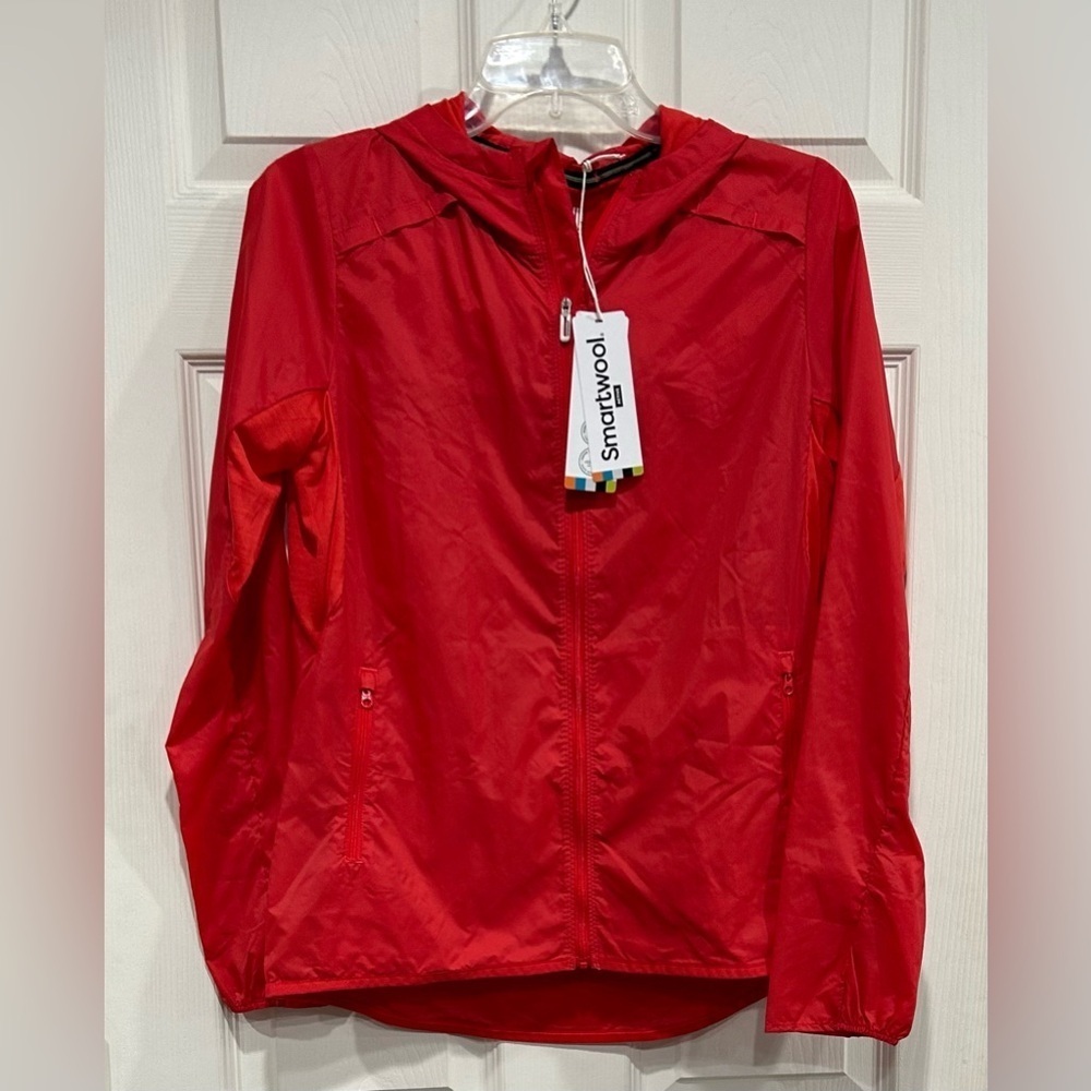Smartwool Women's Small Merino Sport Ultralite Hoodie Jacket Red NWT Nylon